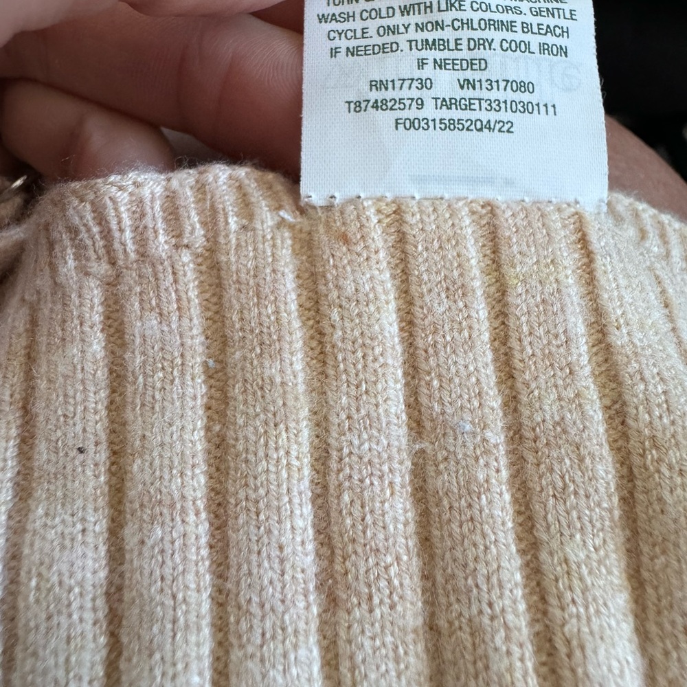 Wild Fable Tan Crop Top - 28% Recycled Polyester - Women’s Size XL - Picture 5 of 5
